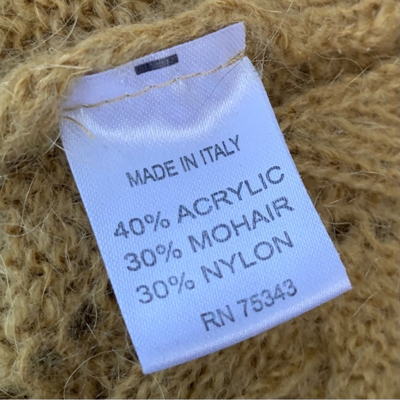 Elsamanda Anthropologie Sweater Womens M Mohair Blend Cowl Textured Semi Sheer - Picture 15 of 16